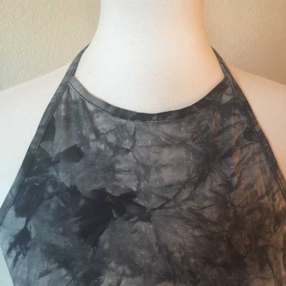 SALE⚡️⚡️NWT Gray Tie Dye Halter Tee Tank - Picture 3 of 7